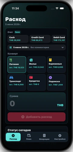 Рабочий экран из проекта XAOS Digital