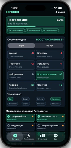 Рабочий экран из проекта XAOS Digital