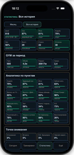 Рабочий экран из проекта XAOS Digital